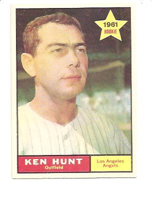 1961 Topps #156 Ken Hunt