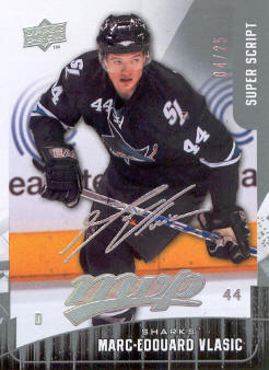 2009-10 Upper Deck MVP Super Script #59 Marc-Edouard Vlasic