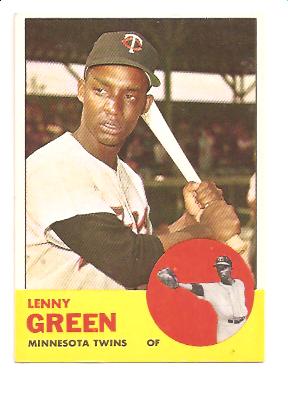 1963 Topps #198 Lenny Green