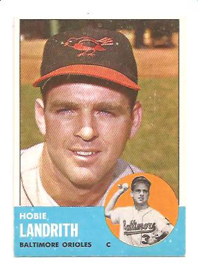 1963 Topps #209 Hobie Landrith