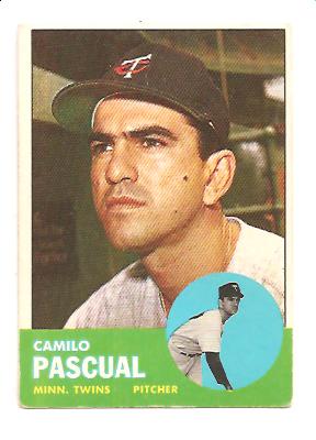 1963 Topps #220 Camilo Pascual