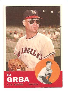 1963 Topps #231 Eli Grba UER/(Large photo is Ryne Duren)