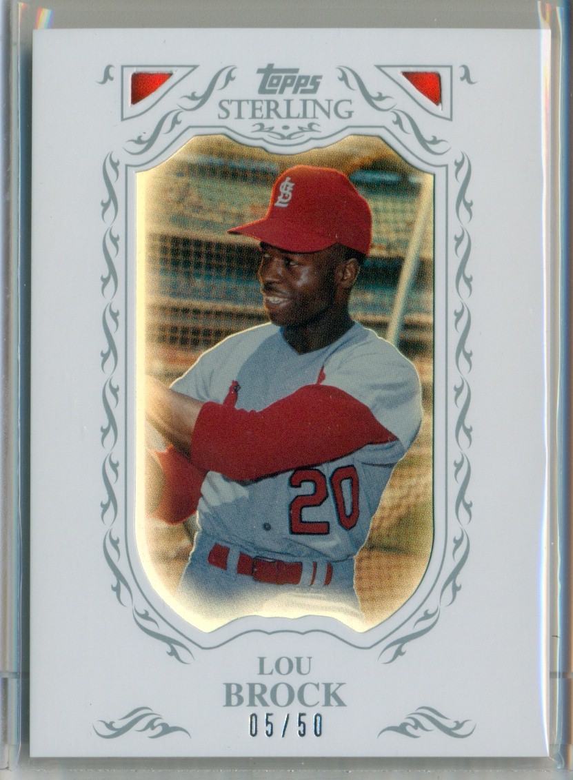 2009 Topps Sterling Framed White #50 Lou Brock