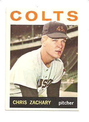 1964 Topps #23 Chris Zachary RC