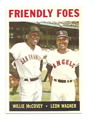 1964 Topps #41 Friendly Foes/Willie McCovey/Leon Wagner