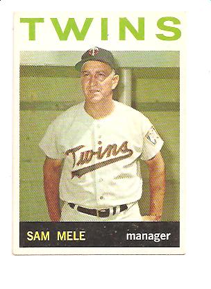 1964 Topps #54 Sam Mele MG