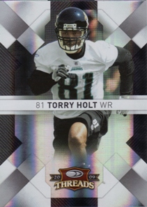 2009 Donruss Threads Silver Holofoil #91 Torry Holt