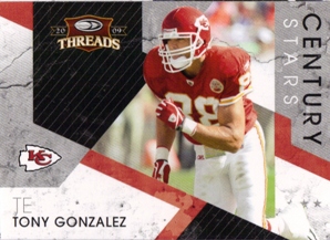 2009 Donruss Threads Century Stars #18 Tony Gonzalez