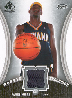 2006-07 SP Authentic Rookie Exclusives Jerseys #JW James White