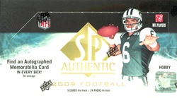 2009 Upper Deck UD SP Authentic NFL Football Sports Trading Cards Hobby Box