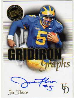 2008 Press Pass SE Gridiron Graphs Gold #GGJF Joe Flacco