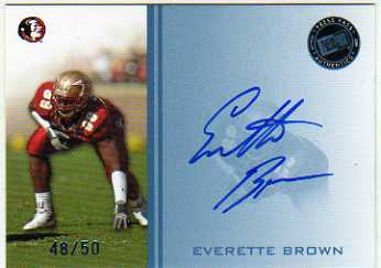 2009 Press Pass Autographs Blue #EB Everette Brown/50