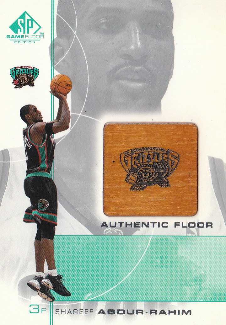 2000-01 SP Game Floor Authentic Floor #SA Shareef Abdur-Rahim