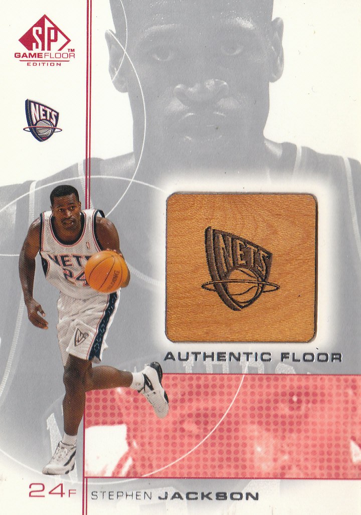 2000-01 SP Game Floor Authentic Floor #SJ Stephen Jackson