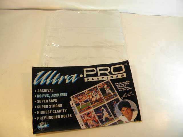 Pages for 3 Ring Binder 8 Pocket 10 ct Pk Ultra Pro Platinum