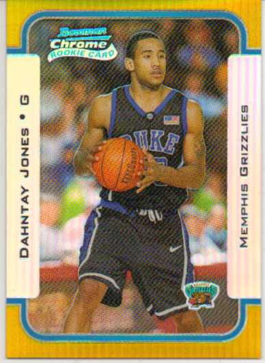 2003-04 Bowman Chrome Refractors Gold #115 Dahntay Jones