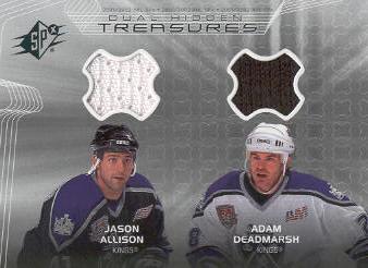 2001-02 SPx Hidden Treasures #DTJD Jason Allison/Adam Deadmarsh