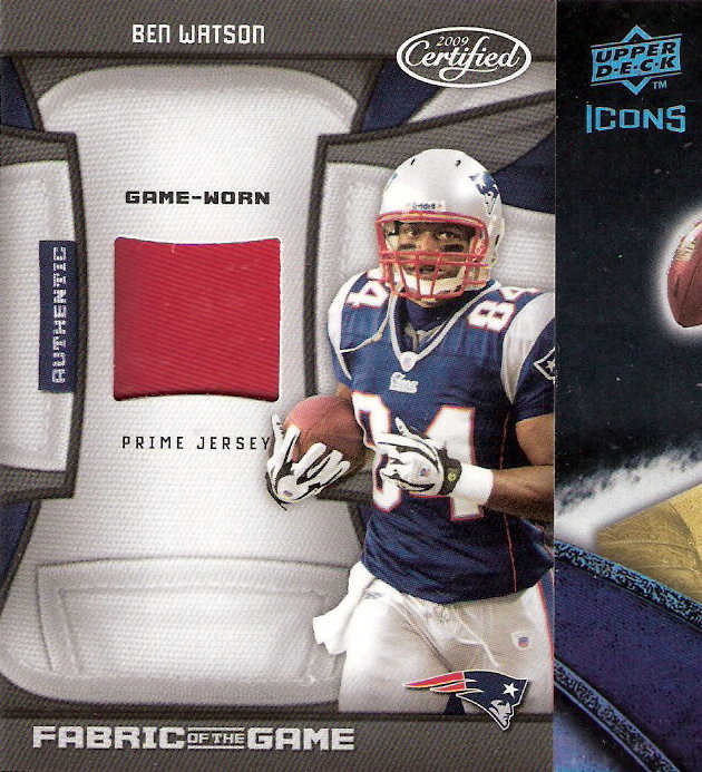 2009 Certified Fabric of the Game Prime #14 Ben Watson/50
