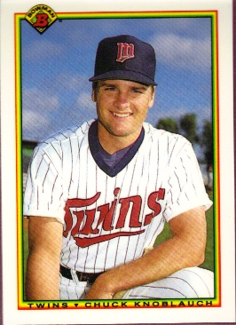 1990 Bowman Tiffany #415 Chuck Knoblauch