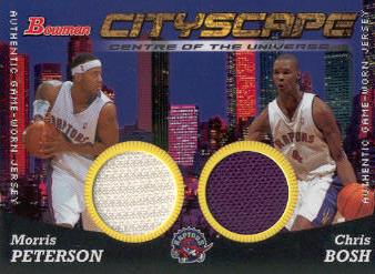 2004-05 Bowman Cityscape Relics #PEB Morris Peterson/Chris Bosh