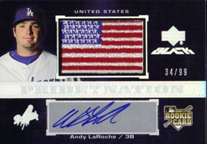 2007 UD Black #46 Andy LaRoche AU (RC)