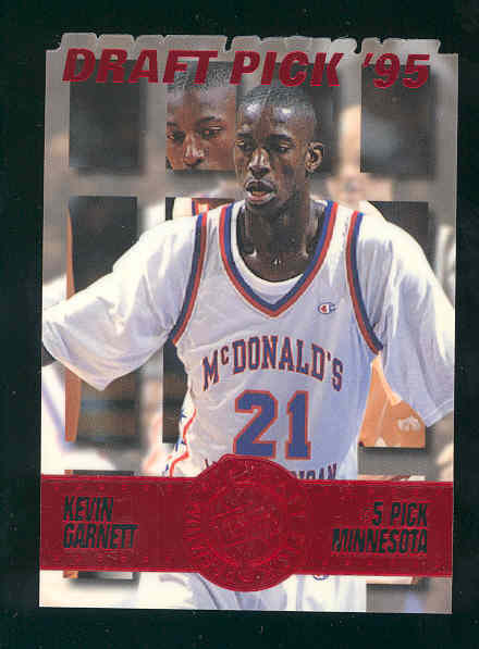 1995 Press Pass Die Cuts Blue #5 Kevin Garnett