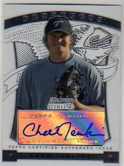 2009 Bowman Sterling Prospects #CJ Chad Jenkins AU
