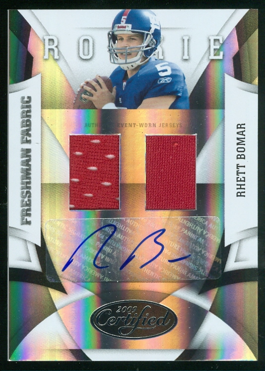 2009 Certified #253 Rhett Bomar JSY AU/249 RC