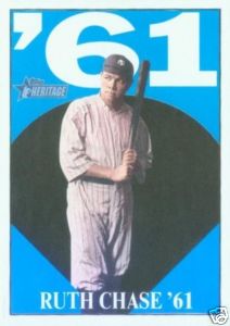 2010 Topps Heritage Babe Ruth Chase '61 Set 15 Cards #1 #2 #3 #4 #5 #6 #7 #8 #9 #10 #11 #12 #13 #14 #15