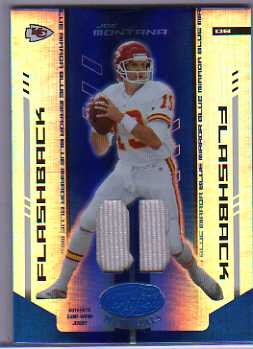 2004 Leaf Certified Materials Mirror Blue Materials #137 Joe Montana FLB