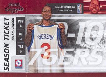 2009-10 Playoff Contenders #18 Allen Iverson
