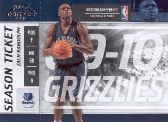 2009-10 Playoff Contenders #21 Zach Randolph