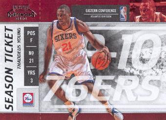 2009-10 Playoff Contenders #24 Thaddeus Young