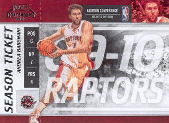 2009-10 Playoff Contenders #28 Andrea Bargnani