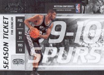 2009-10 Playoff Contenders #34 Tim Duncan