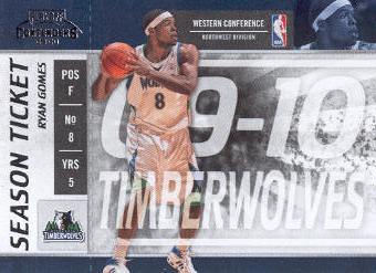2009-10 Playoff Contenders #48 Ryan Gomes