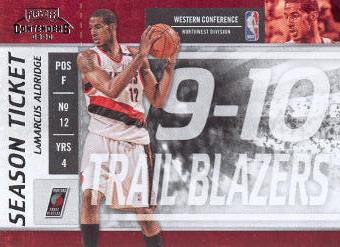 2009-10 Playoff Contenders #54 LaMarcus Aldridge