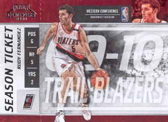 2009-10 Playoff Contenders #55 Rudy Fernandez