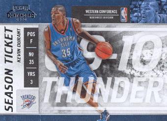 2009-10 Playoff Contenders #60 Kevin Durant