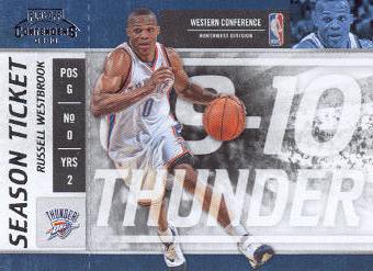 2009-10 Playoff Contenders #61 Russell Westbrook