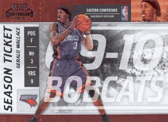 2009-10 Playoff Contenders #76 Gerald Wallace