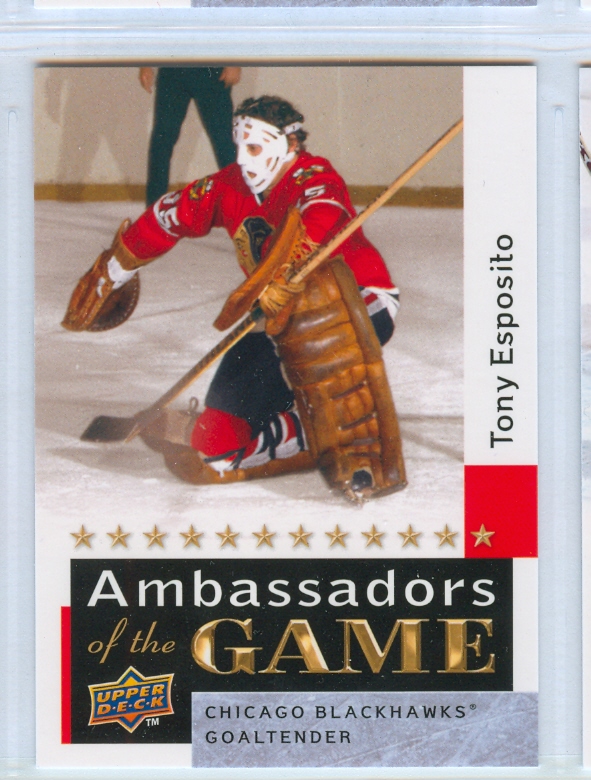 2009-10 Upper Deck Ambassadors of the Game #AG53 Tony Esposito SP
