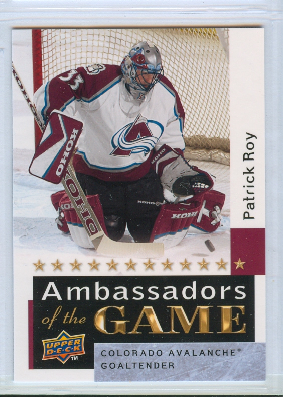 2009-10 Upper Deck Ambassadors of the Game #AG54 Patrick Roy SP