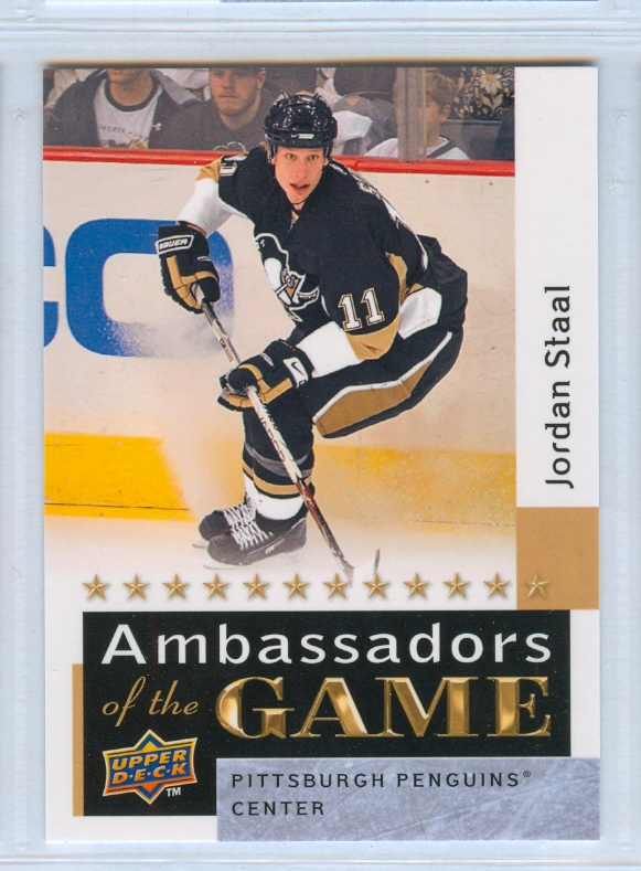 2009-10 Upper Deck Ambassadors of the Game #AG59 Jordan Staal SP