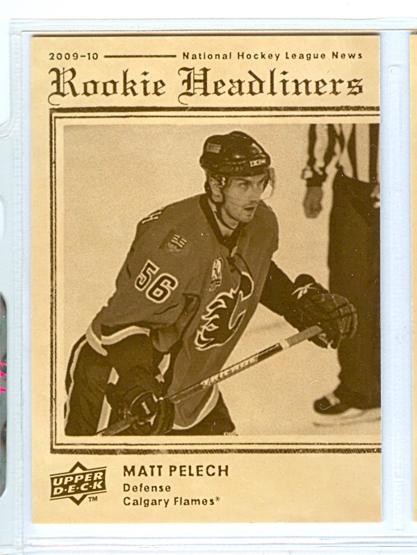 2009-10 Upper Deck Rookie Headliners #RH1 Matt Pelech