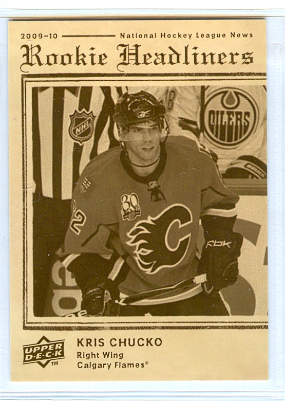 2009-10 Upper Deck Rookie Headliners #RH2 Kris Chucko