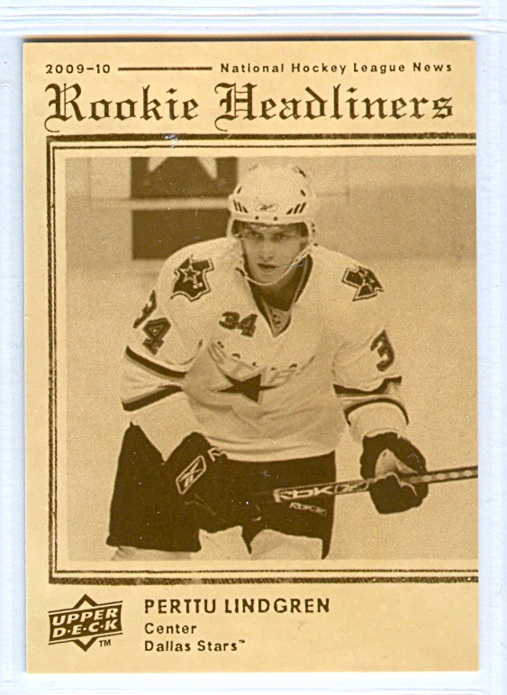 2009-10 Upper Deck Rookie Headliners #RH6 Perttu Lindgren