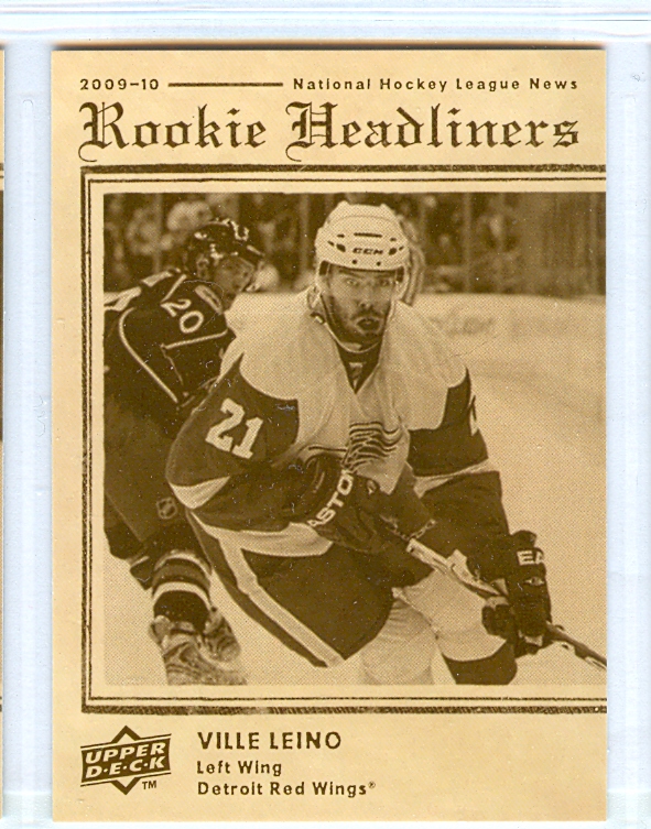 2009-10 Upper Deck Rookie Headliners #RH8 Ville Leino