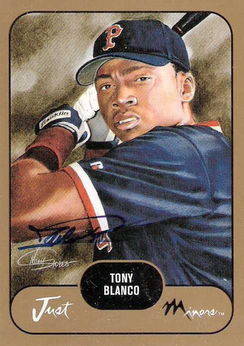 2002 Just Prospects Autographs Gold #5 Tony Blanco/300