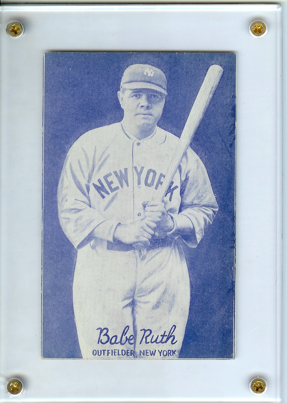 1926-29 Exhibits Postcard-Back #28 Babe Ruth/Pose